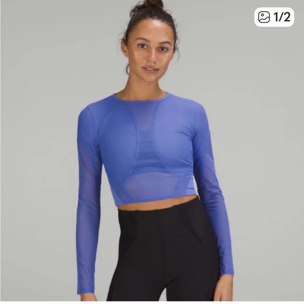 Lululemon Mesh Panelled Training long sleeve. Size 6